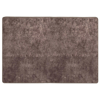 Runner Tappeto MARSA Grigio 100 x 150 cm Poliestere e PVC