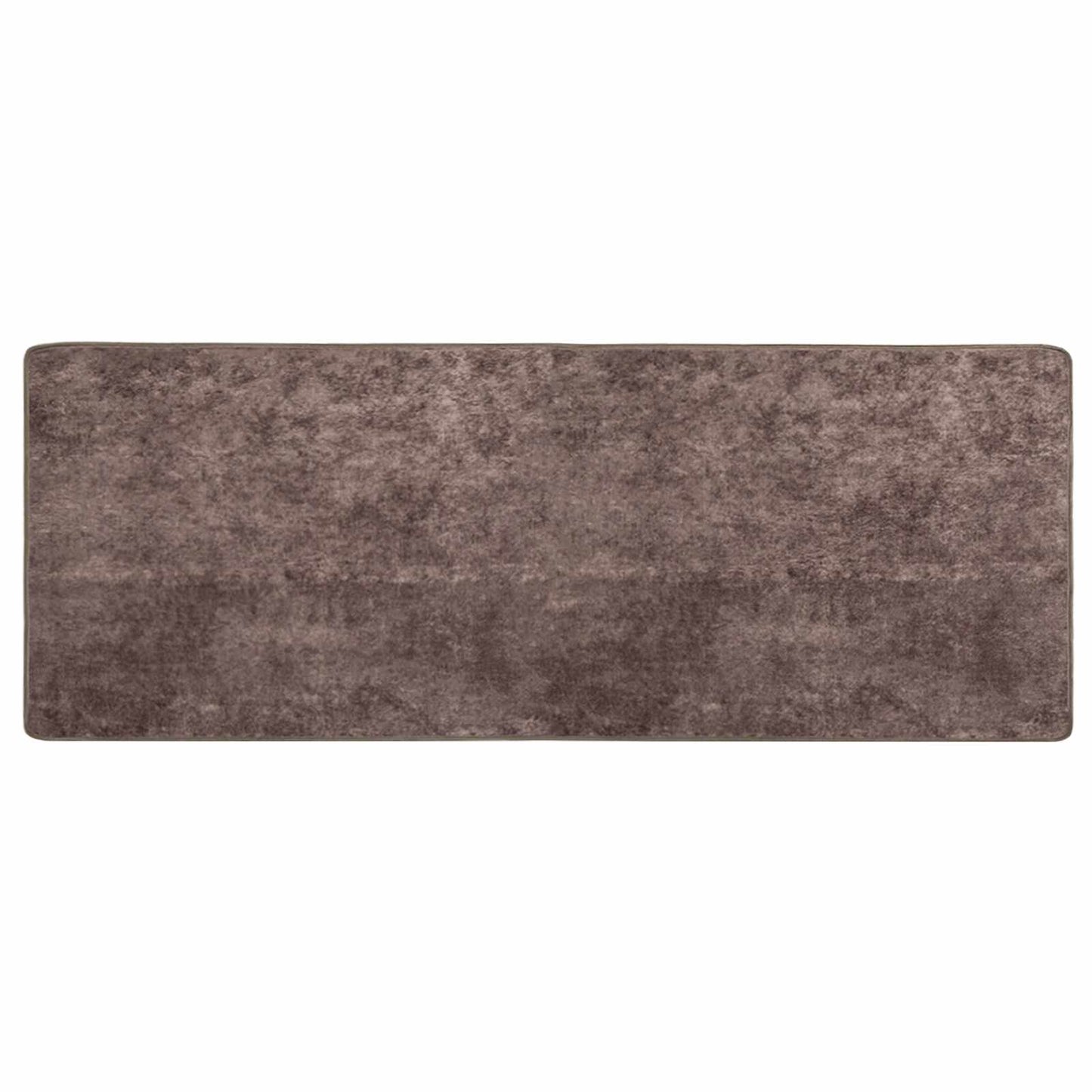 Runner Tappeto MARSA Grigio 100 x 250 cm Poliestere e PVC