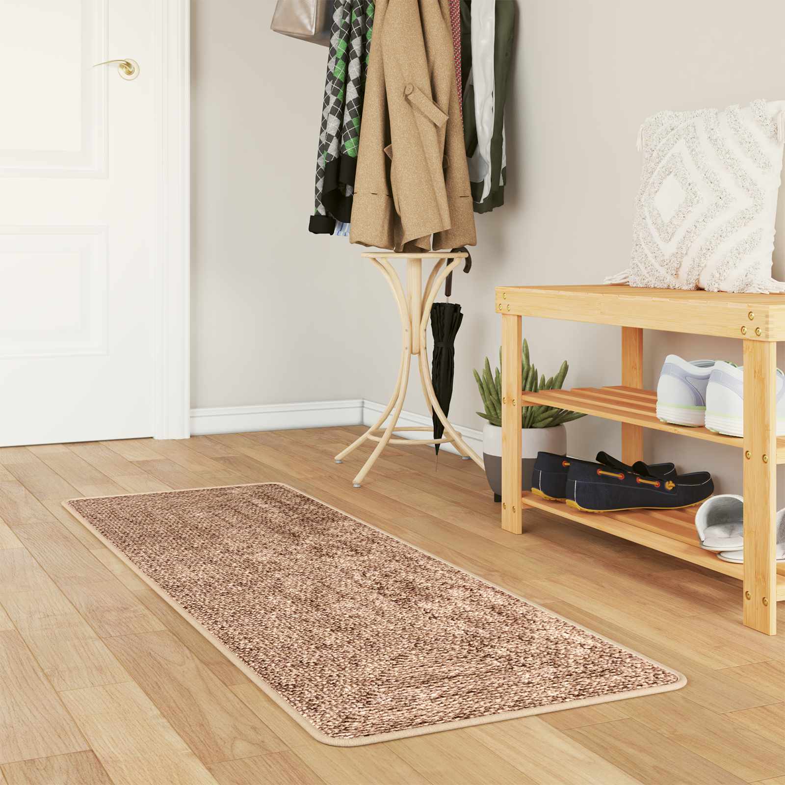 Runner Tappeto MARSA Giallo 50 x 100 cm Poliestere e PVC | homemem39