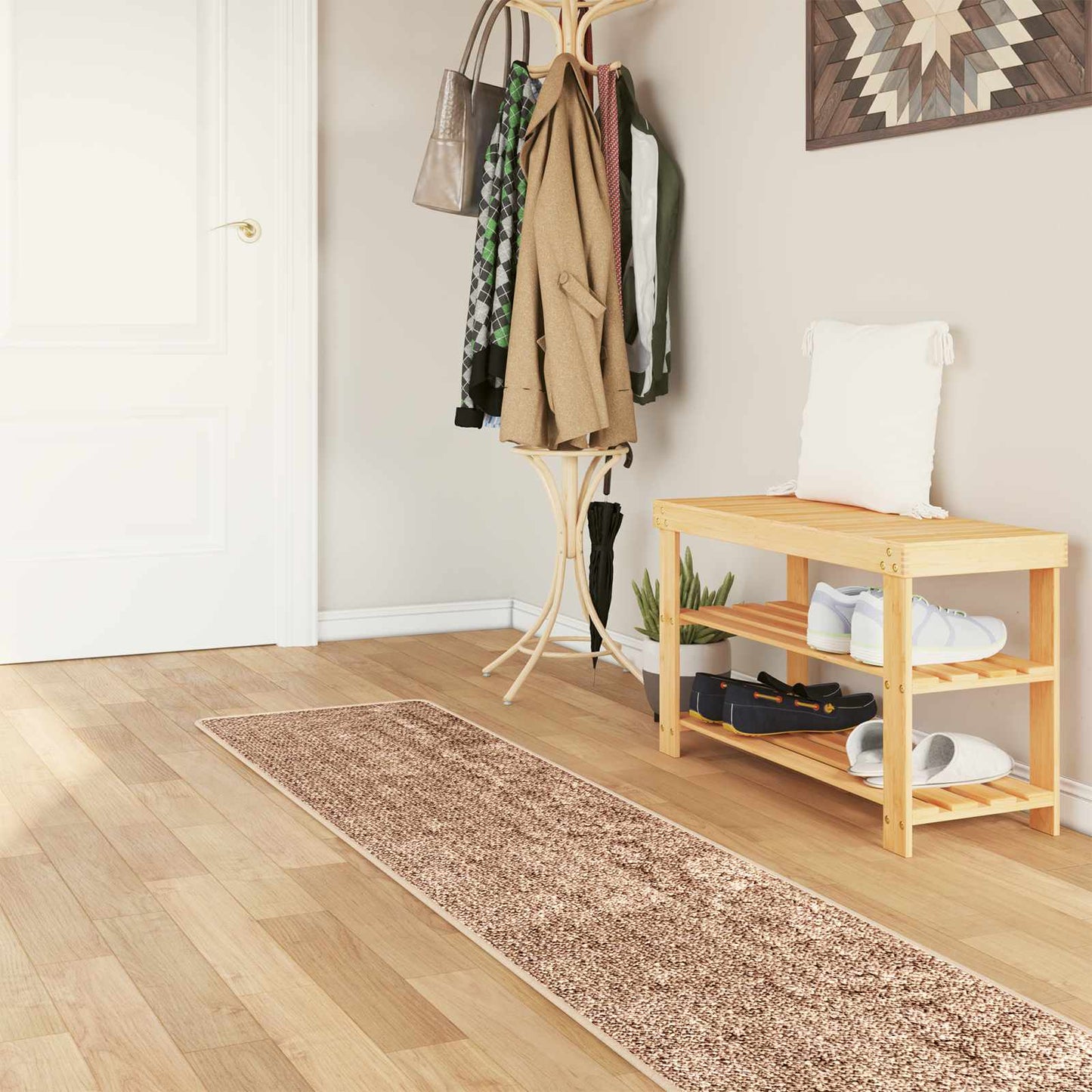 Runner Tappeto MARSA Giallo 50 x 250 cm Poliestere e PVC
