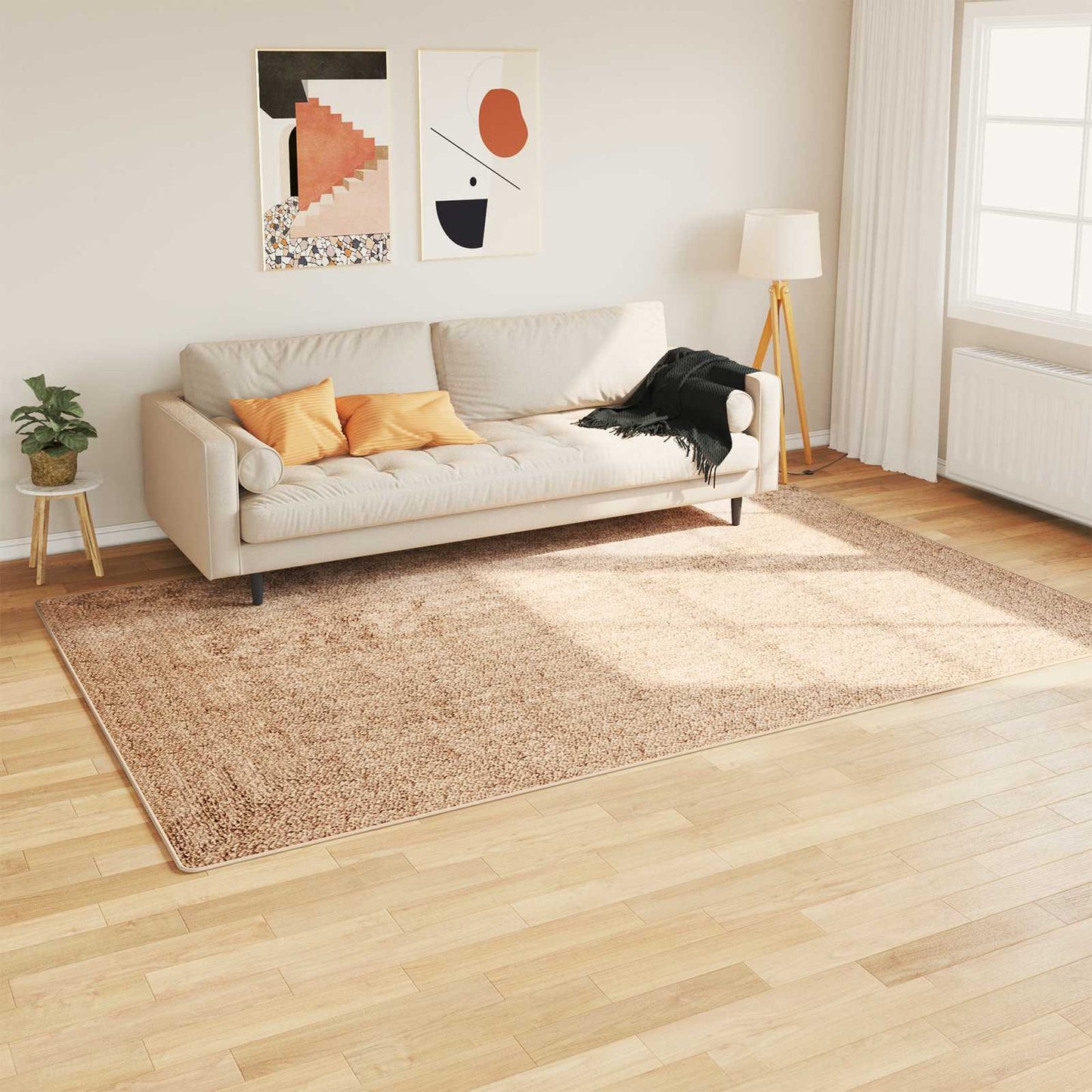 Runner Tappeto MARSA Giallo 150 x 230 cm Poliestere e PVC | homemem39