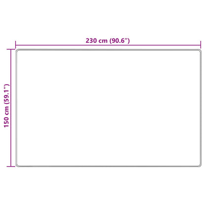 Runner Tappeto MARSA Giallo 150 x 230 cm Poliestere e PVC | homemem39