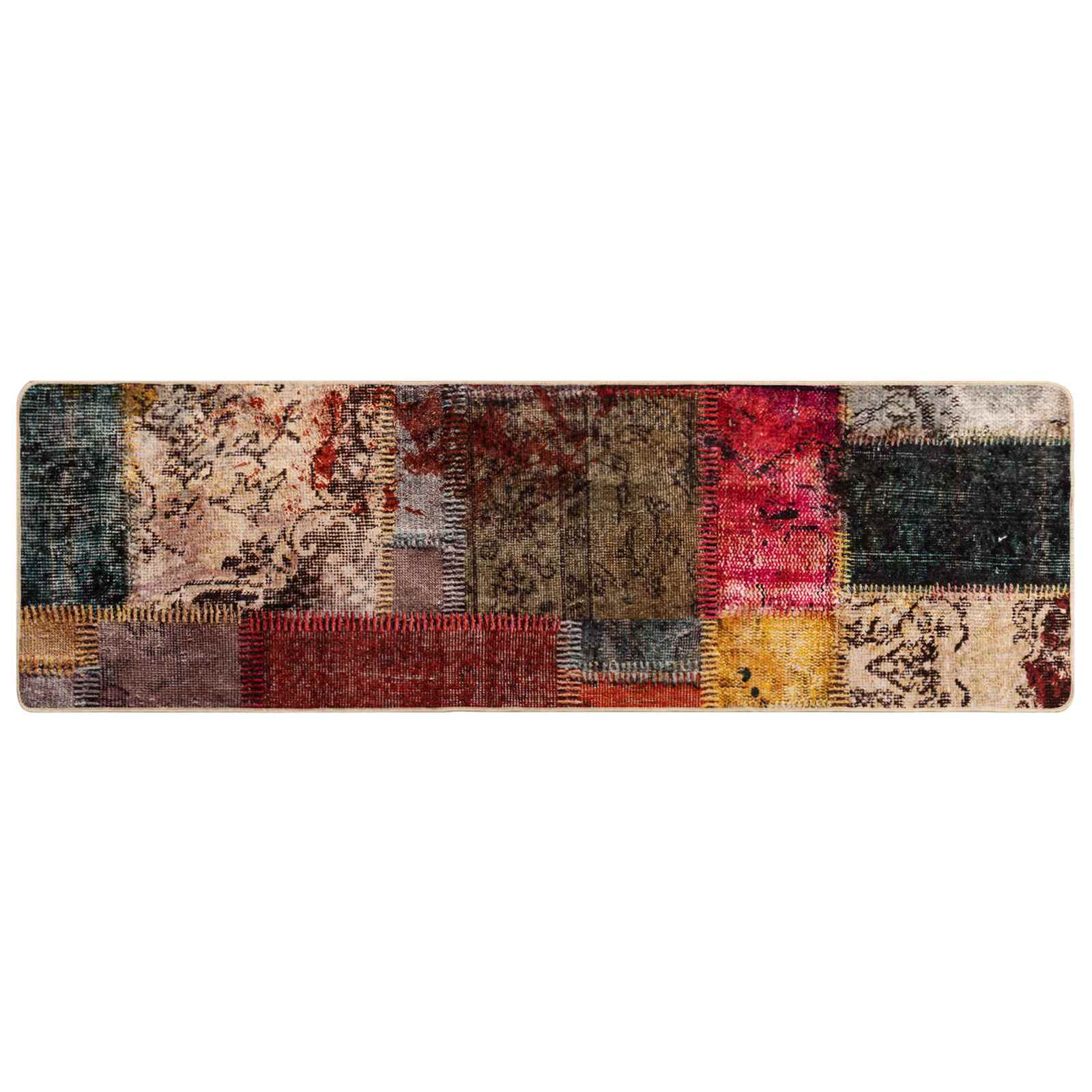 Runner Tappeto MARSA Multicolore 50 x 150 cm Poliestere e PVC | homemem39