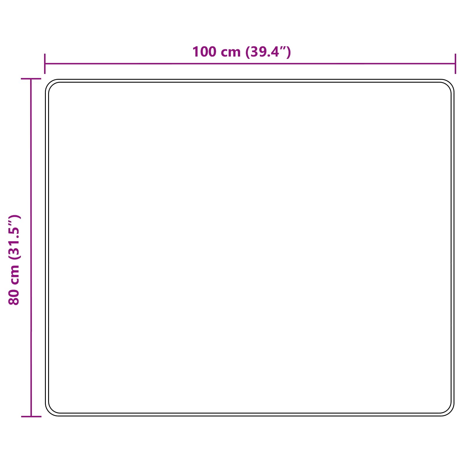 Runner Tappeto MARSA Multicolore 80 x 100 cm Poliestere e PVC | homemem39