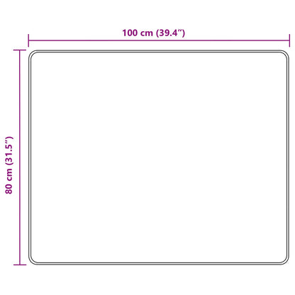 Runner Tappeto MARSA Multicolore 80 x 100 cm Poliestere e PVC | homemem39