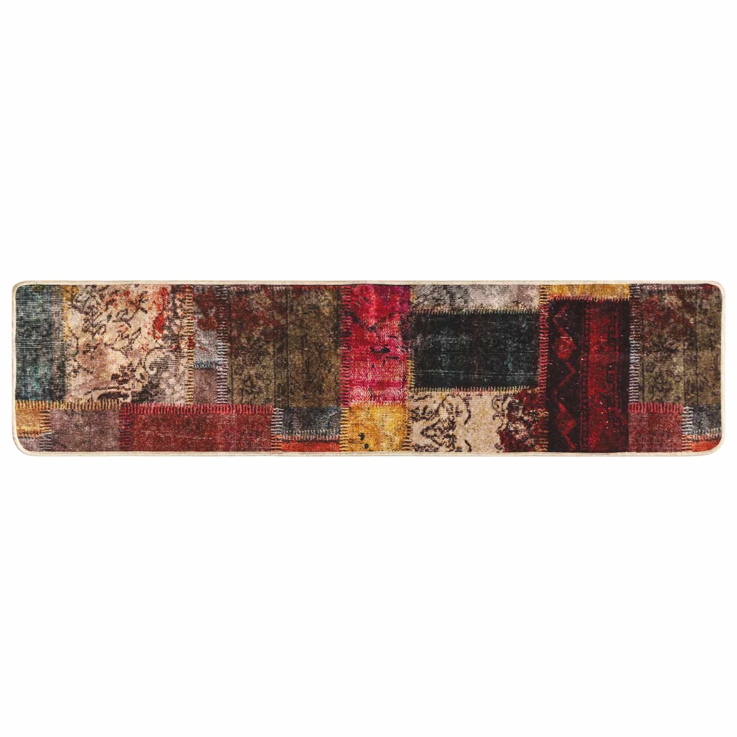 Runner Tappeto MARSA Multicolore 80 x 450 cm Poliestere e PVC | homemem39