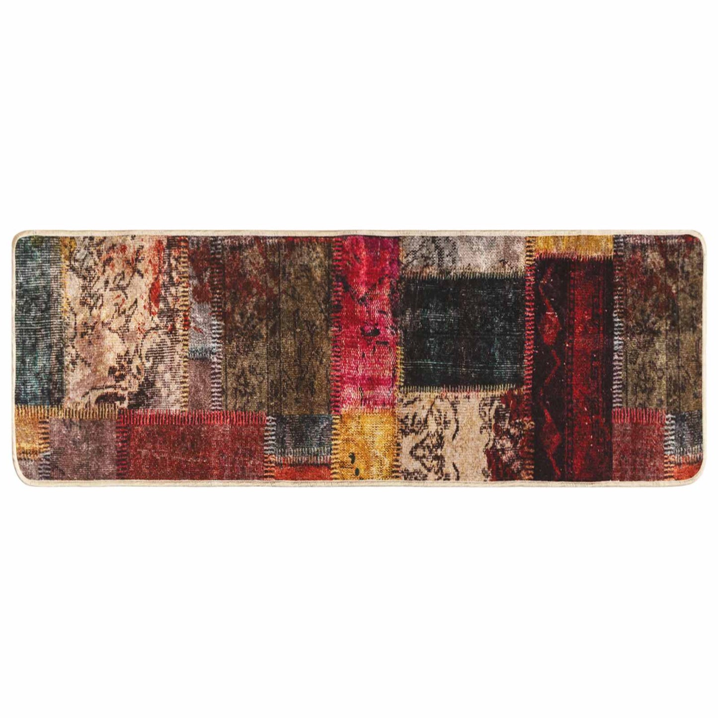 Runner Tappeto MARSA Multicolore 100 x 350 cm Poliestere e PVC | homemem39