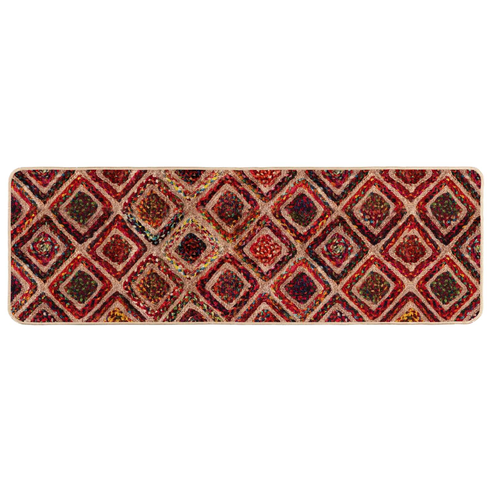 Runner Tappeto MARSA Multicolore 50 x 100 cm Poliestere e PVC | homemem39