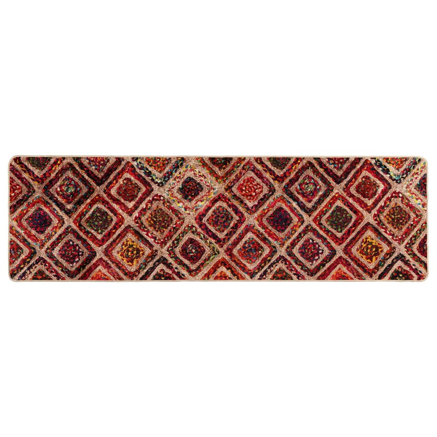 Runner Tappeto MARSA Multicolore 50 x 150 cm Poliestere e PVC | homemem39