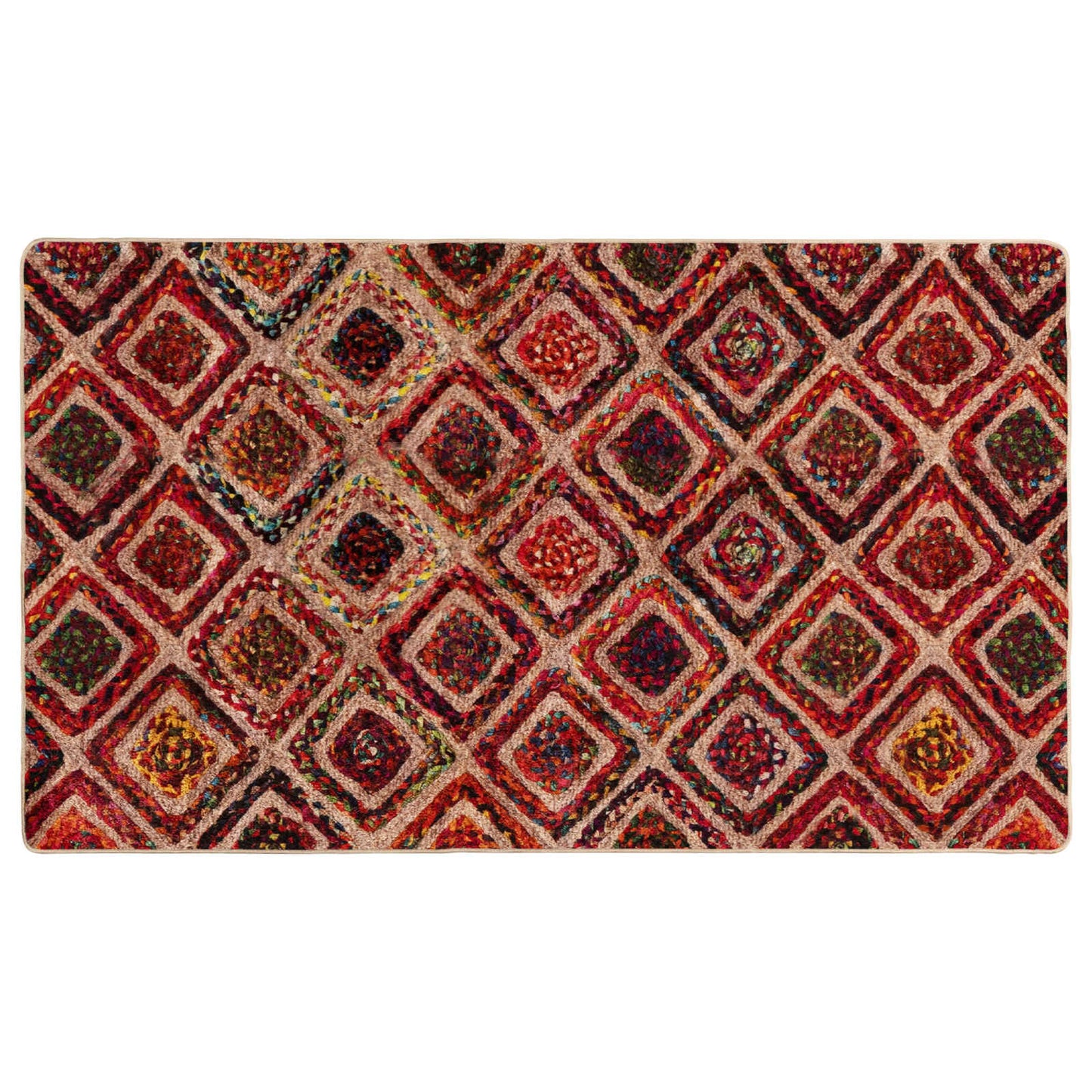 Runner Tappeto MARSA Multicolore 100 x 150 cm Poliestere e PVC | homemem39