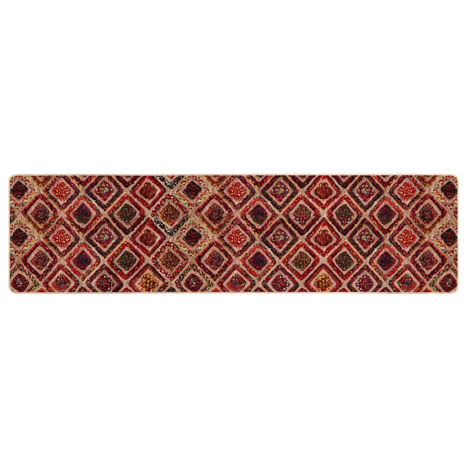 Runner Tappeto MARSA Multicolore 100 x 250 cm Poliestere e PVC | homemem39