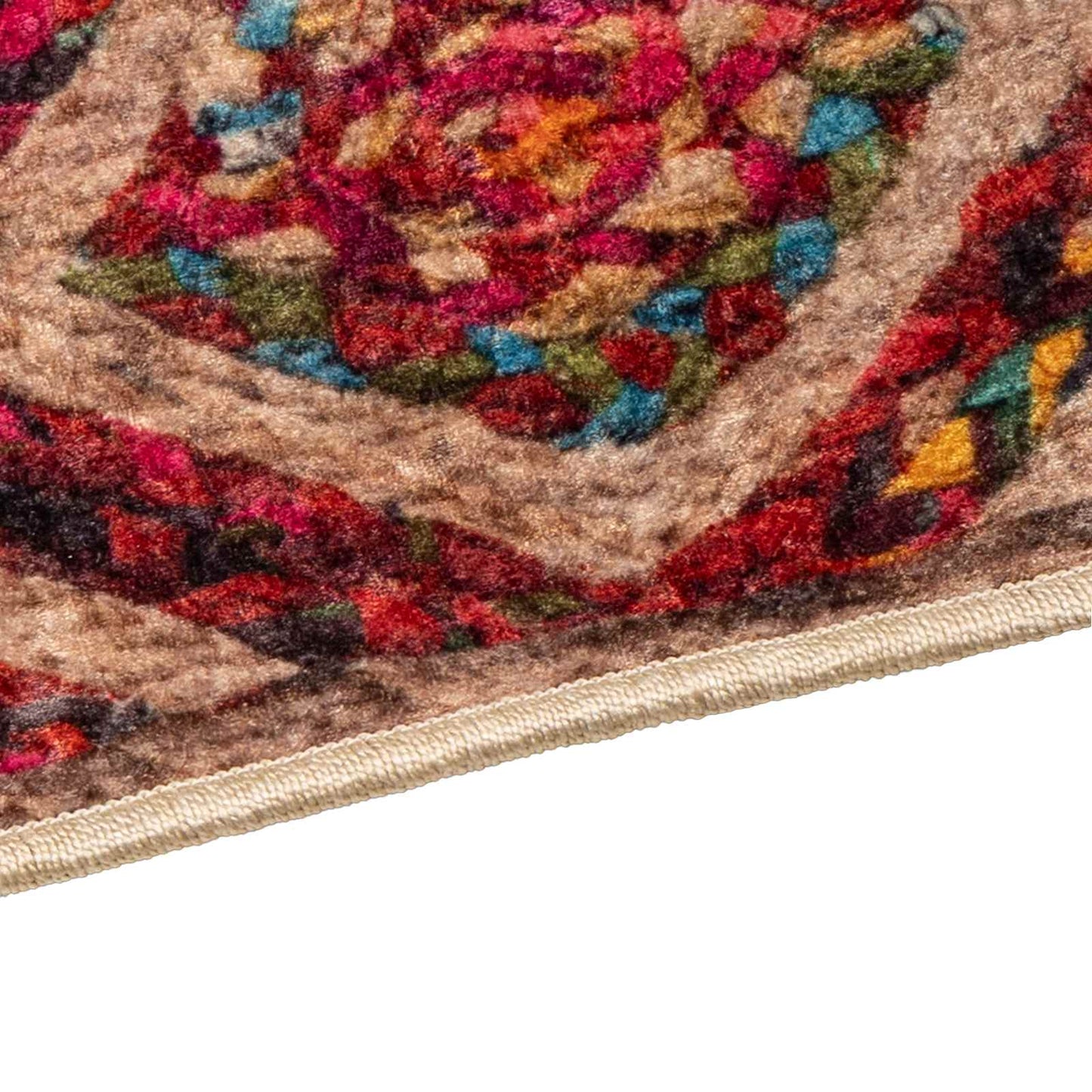 Runner Tappeto MARSA Multicolore 100 x 300 cm Poliestere e PVC
