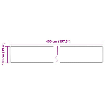 Runner Tappeto MARSA Multicolore 100 x 400 cm Poliestere e PVC