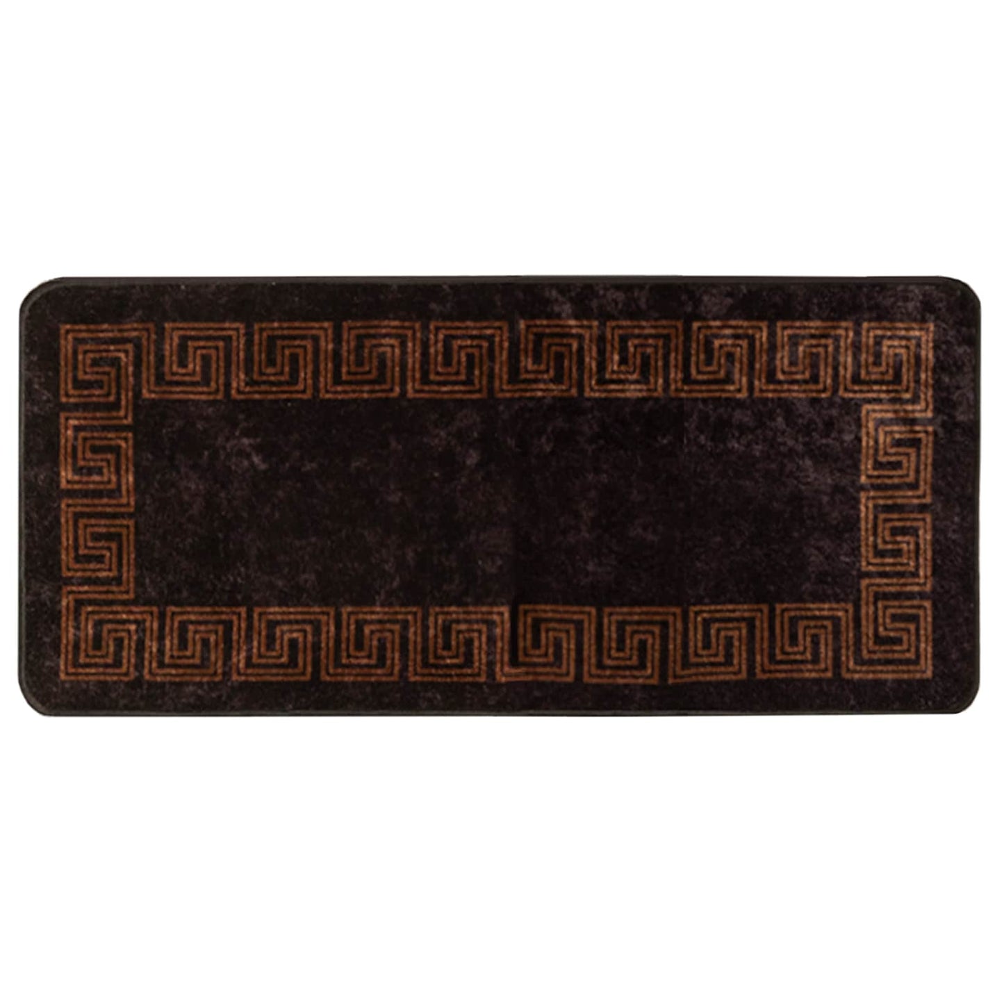 Runner Tappeto MARSA Nero 50 x 100 cm Poliestere e PVC | homemem39