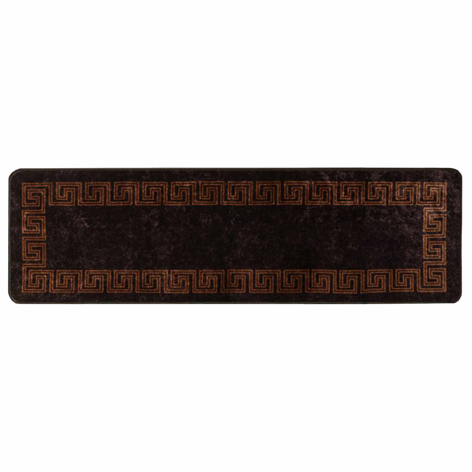 Runner Tappeto MARSA Nero 50 x 150 cm Poliestere e PVC | homemem39