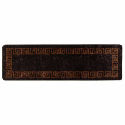 Runner Tappeto MARSA Nero 50 x 150 cm Poliestere e PVC | homemem39