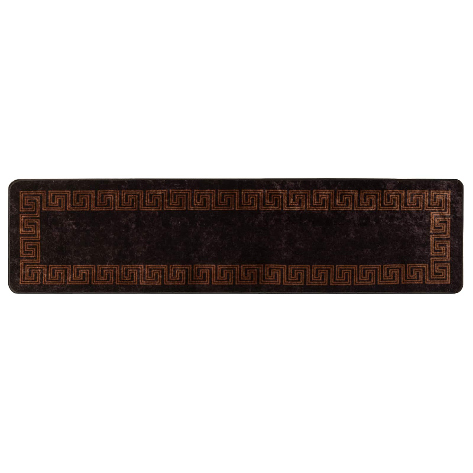 Runner Tappeto MARSA Nero 50 x 200 cm Poliestere e PVC | homemem39