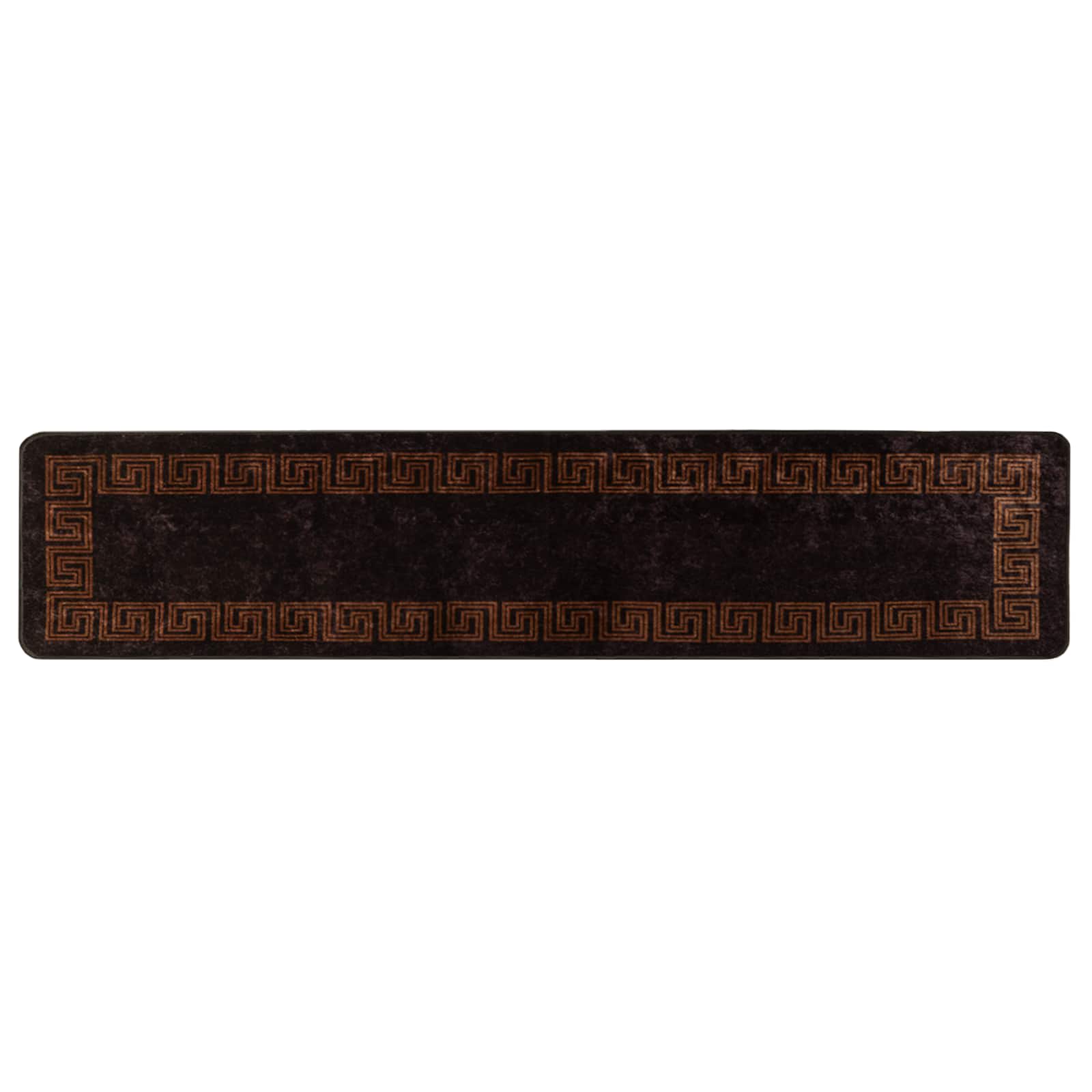 Runner Tappeto MARSA Nero 50 x 300 cm Poliestere e PVC | homemem39