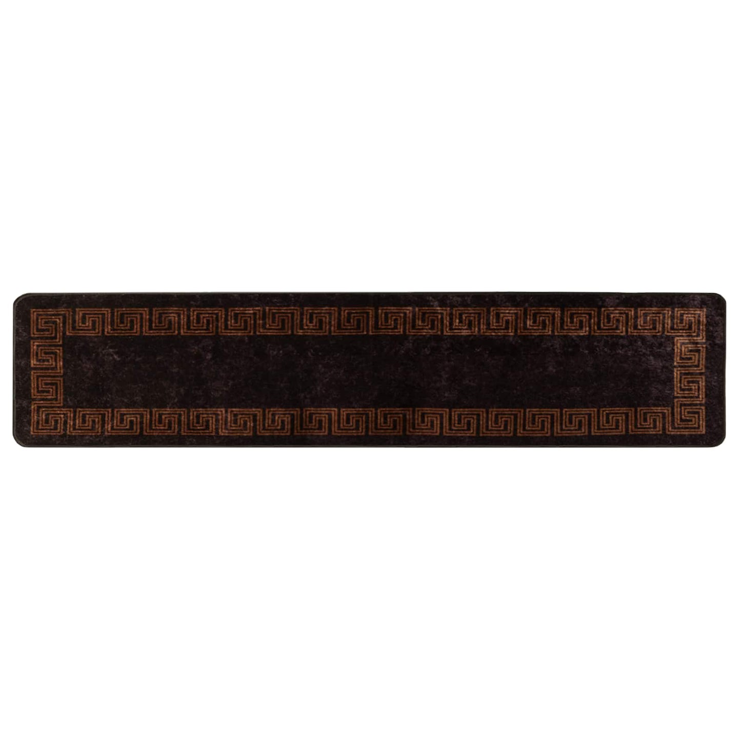 Runner Tappeto MARSA Nero 50 x 450 cm Poliestere e PVC | homemem39