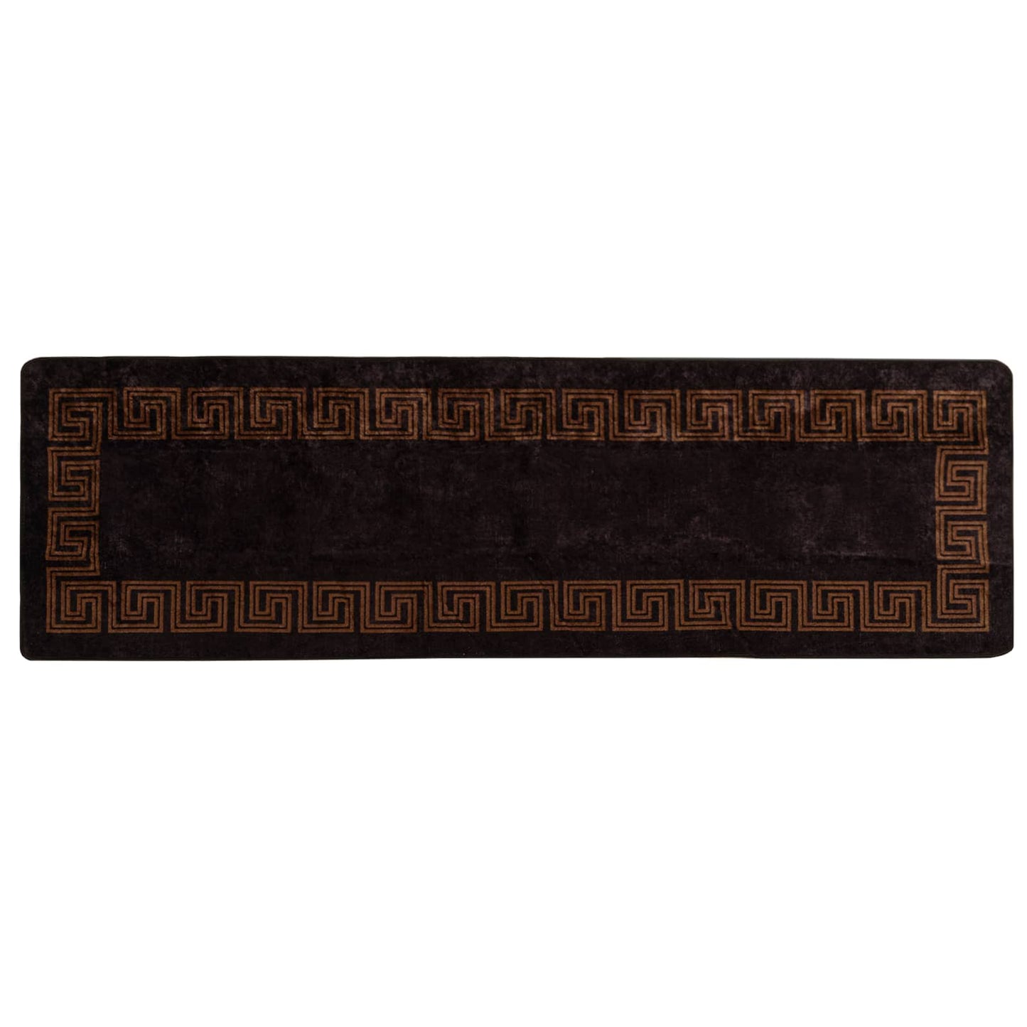 Runner Tappeto MARSA Nero 80 x 250 cm Poliestere e PVC