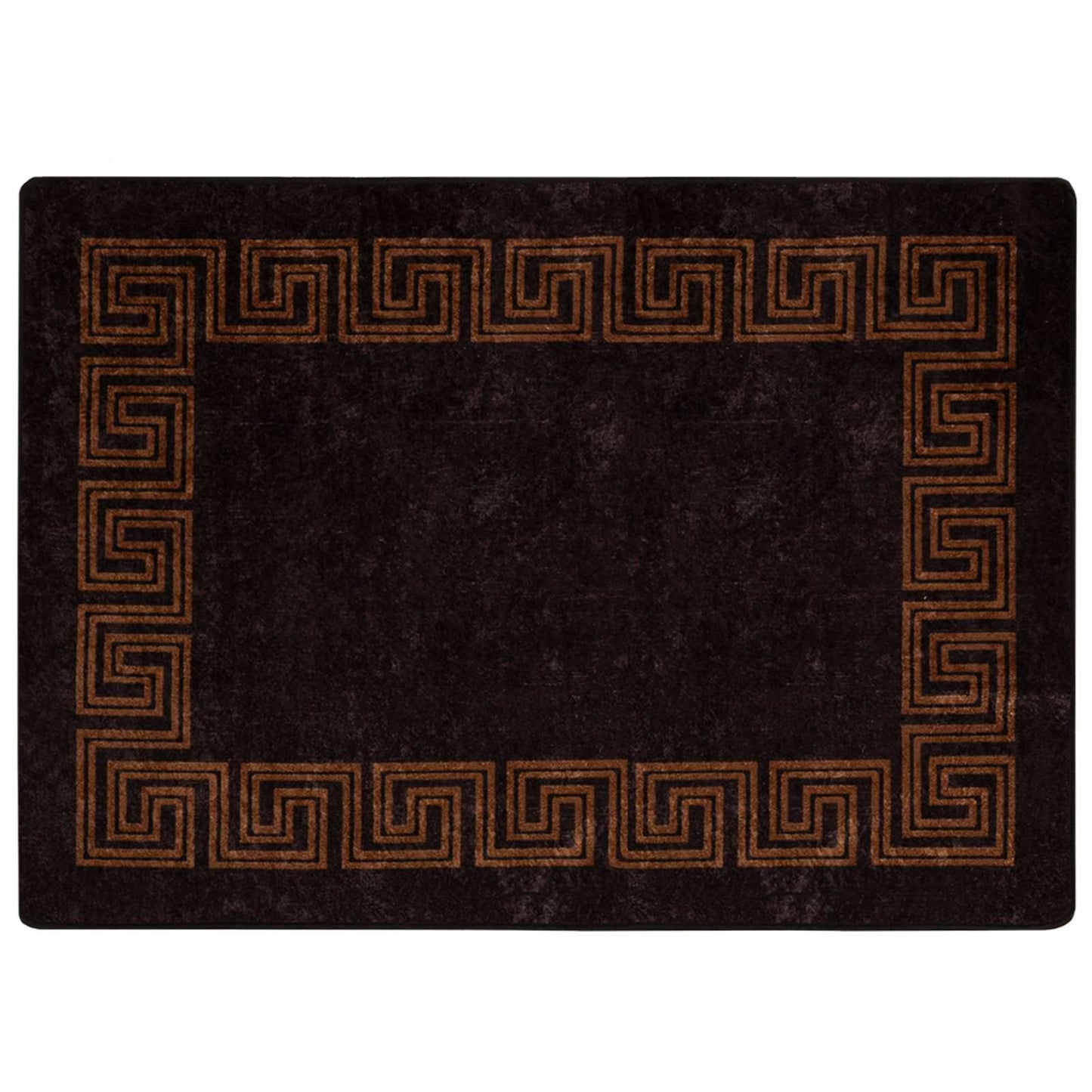 Runner Tappeto MARSA Nero 100 x 150 cm Poliestere e PVC | homemem39