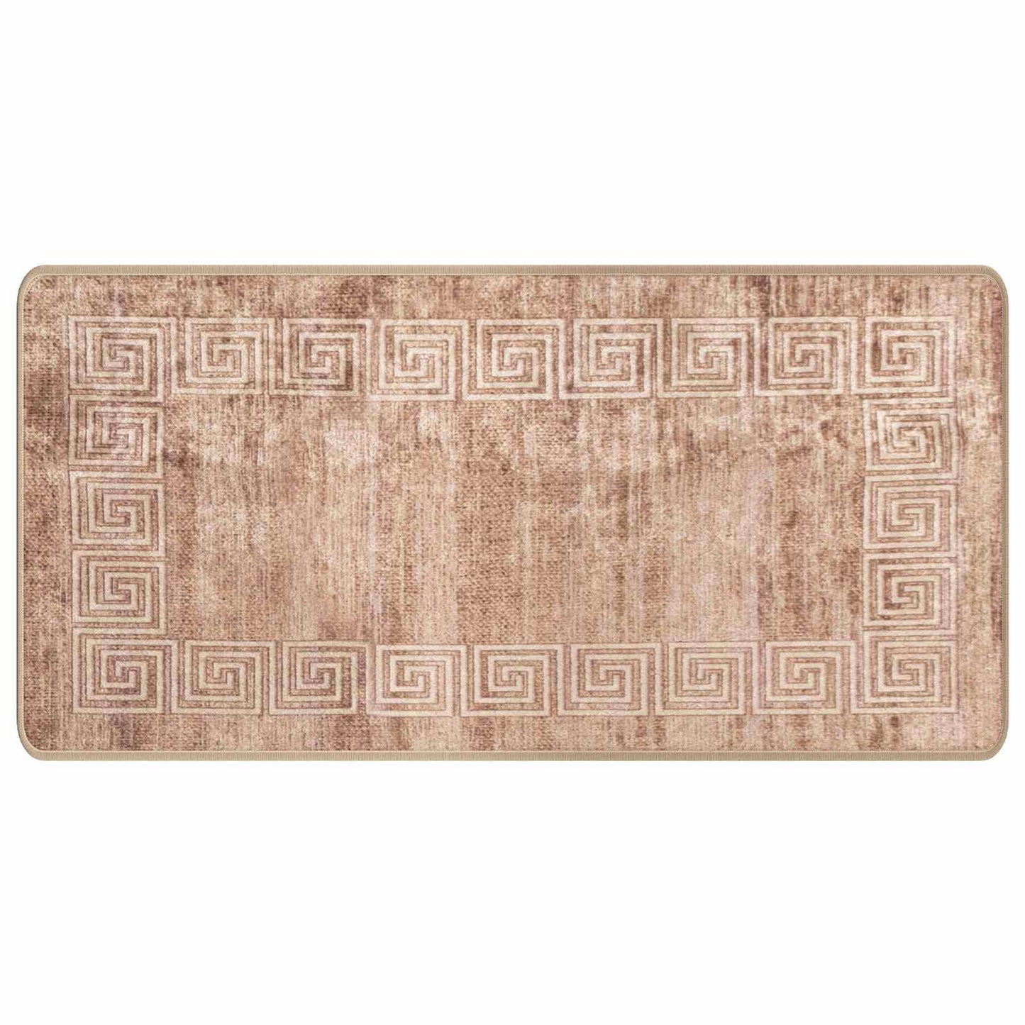 Runner Tappeto MARSA Bianco 50 x 100 cm Poliestere e PVC