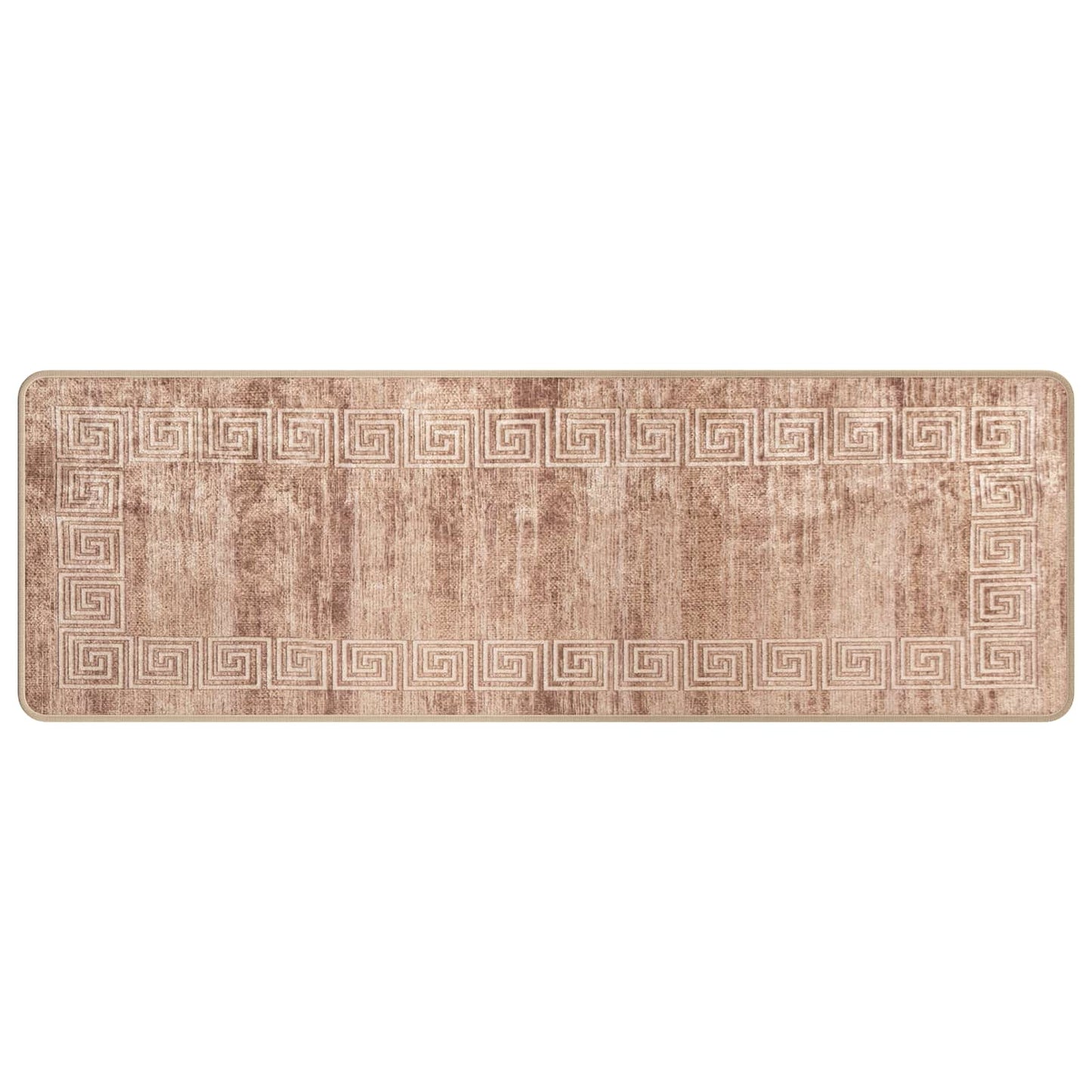 Runner Tappeto MARSA Bianco 50 x 150 cm Poliestere e PVC
