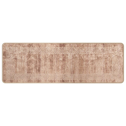 Runner Tappeto MARSA Bianco 50 x 150 cm Poliestere e PVC