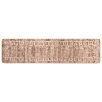 Runner Tappeto MARSA Bianco 50 x 200 cm Poliestere e PVC