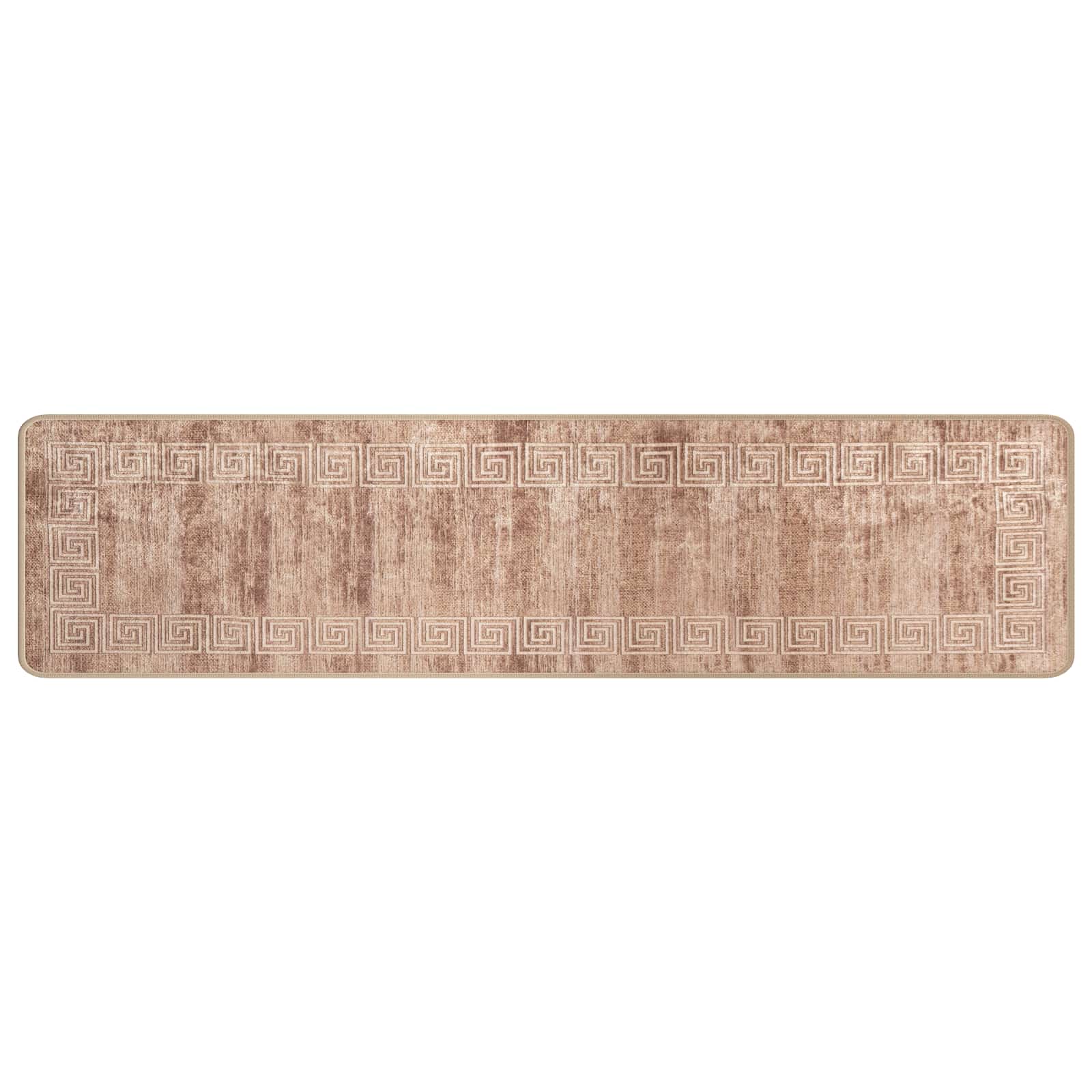 Runner Tappeto MARSA Bianco 50 x 350 cm Poliestere e PVC | homemem39