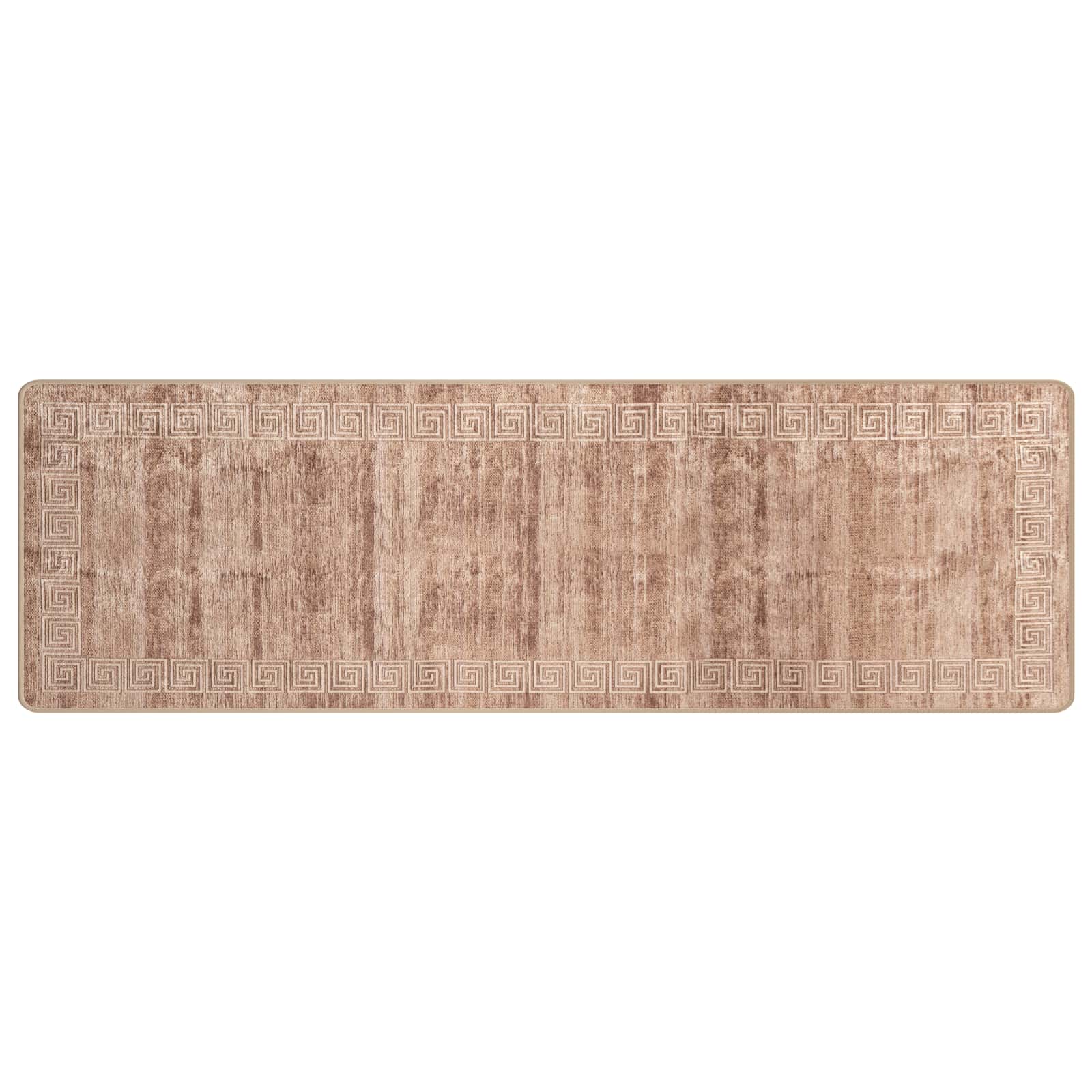 Runner Tappeto MARSA Bianco 80 x 250 cm Poliestere e PVC | homemem39
