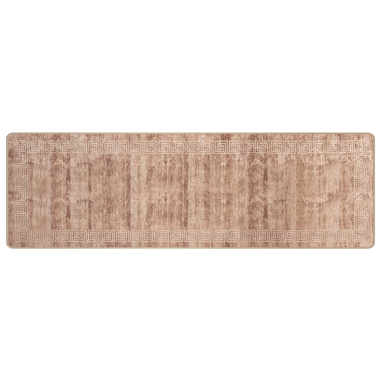Runner Tappeto MARSA Bianco 80 x 350 cm Poliestere e PVC
