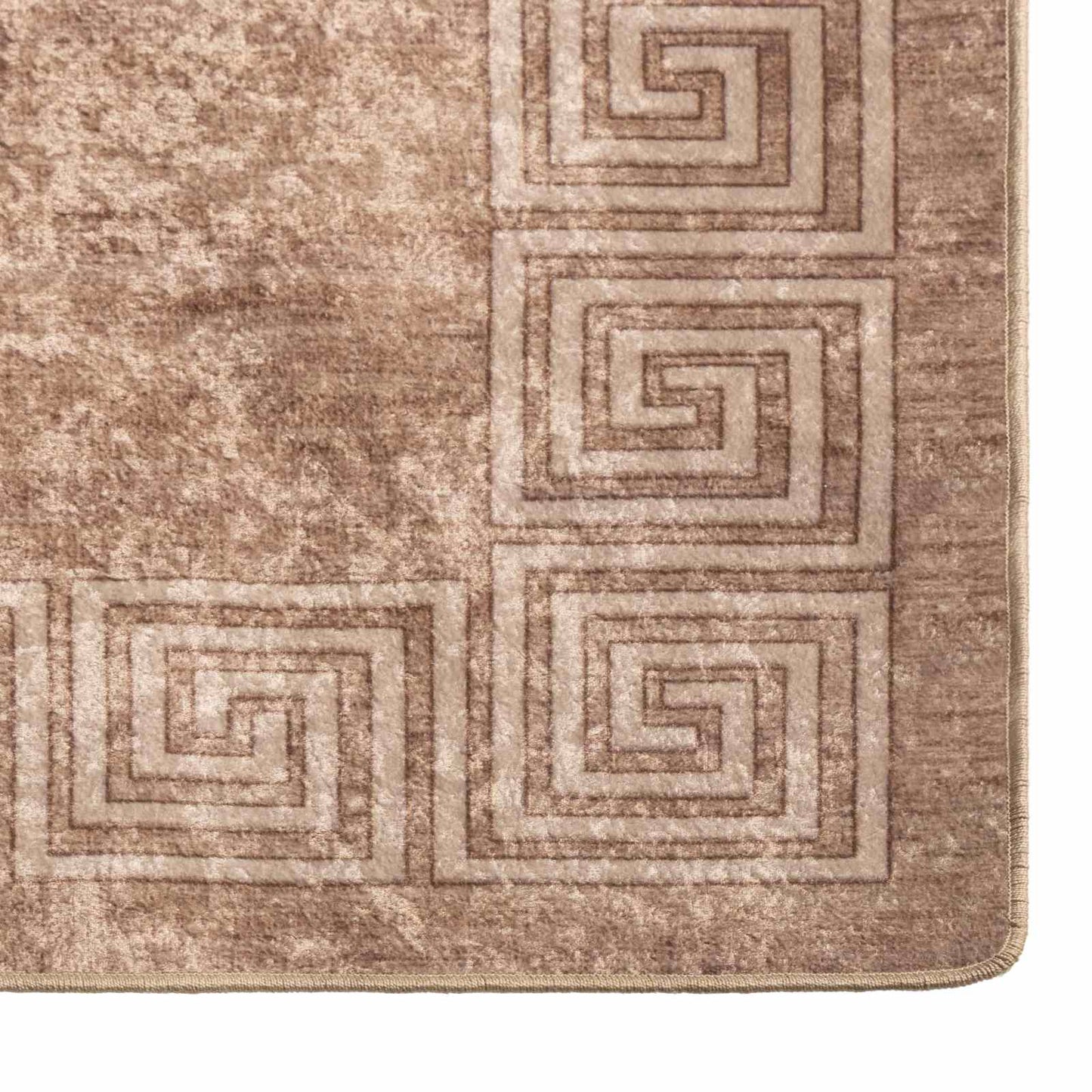 Runner Tappeto MARSA Bianco 100 x 100 cm Poliestere e PVC
