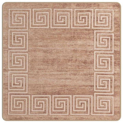 Runner Tappeto MARSA Bianco 100 x 100 cm Poliestere e PVC