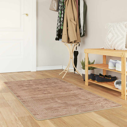Runner Tappeto MARSA Bianco 100 x 150 cm Poliestere e PVC