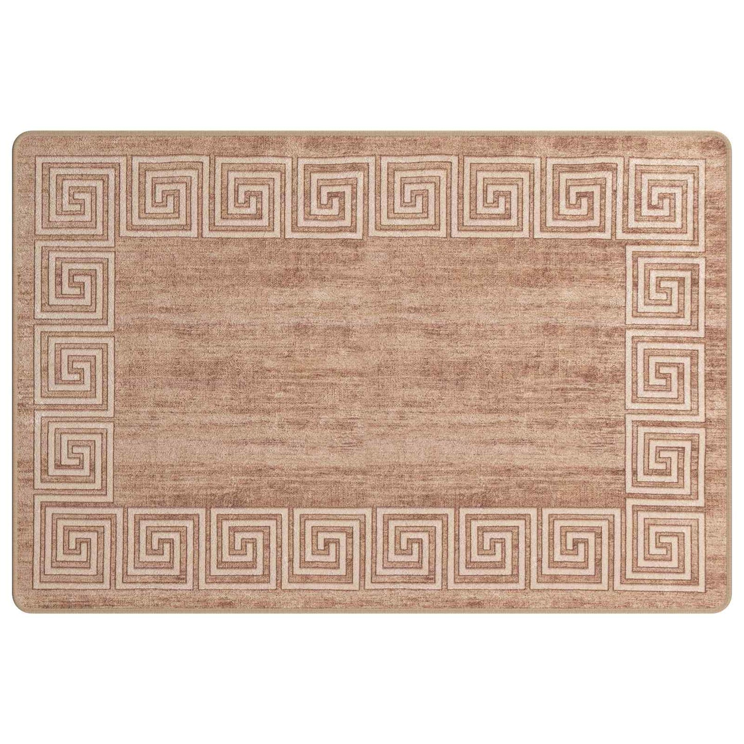 Runner Tappeto MARSA Bianco 100 x 150 cm Poliestere e PVC