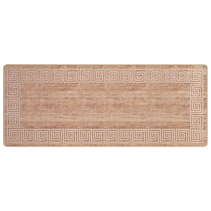 Runner Tappeto MARSA Bianco 100 x 450 cm Poliestere e PVC | homemem39