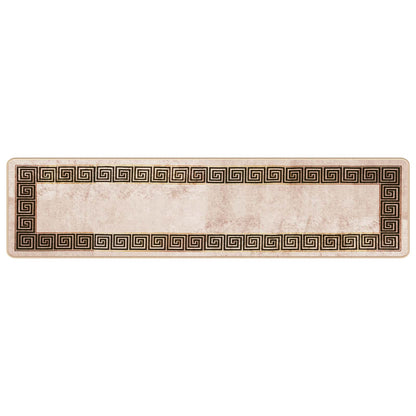 Runner Tappeto MARSA Nero 50 x 200 cm Poliestere e PVC