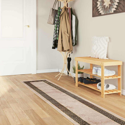 Runner Tappeto MARSA Nero 50 x 350 cm Poliestere e PVC