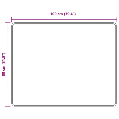 Runner Tappeto MARSA Nero 80 x 100 cm Poliestere e PVC | homemem39