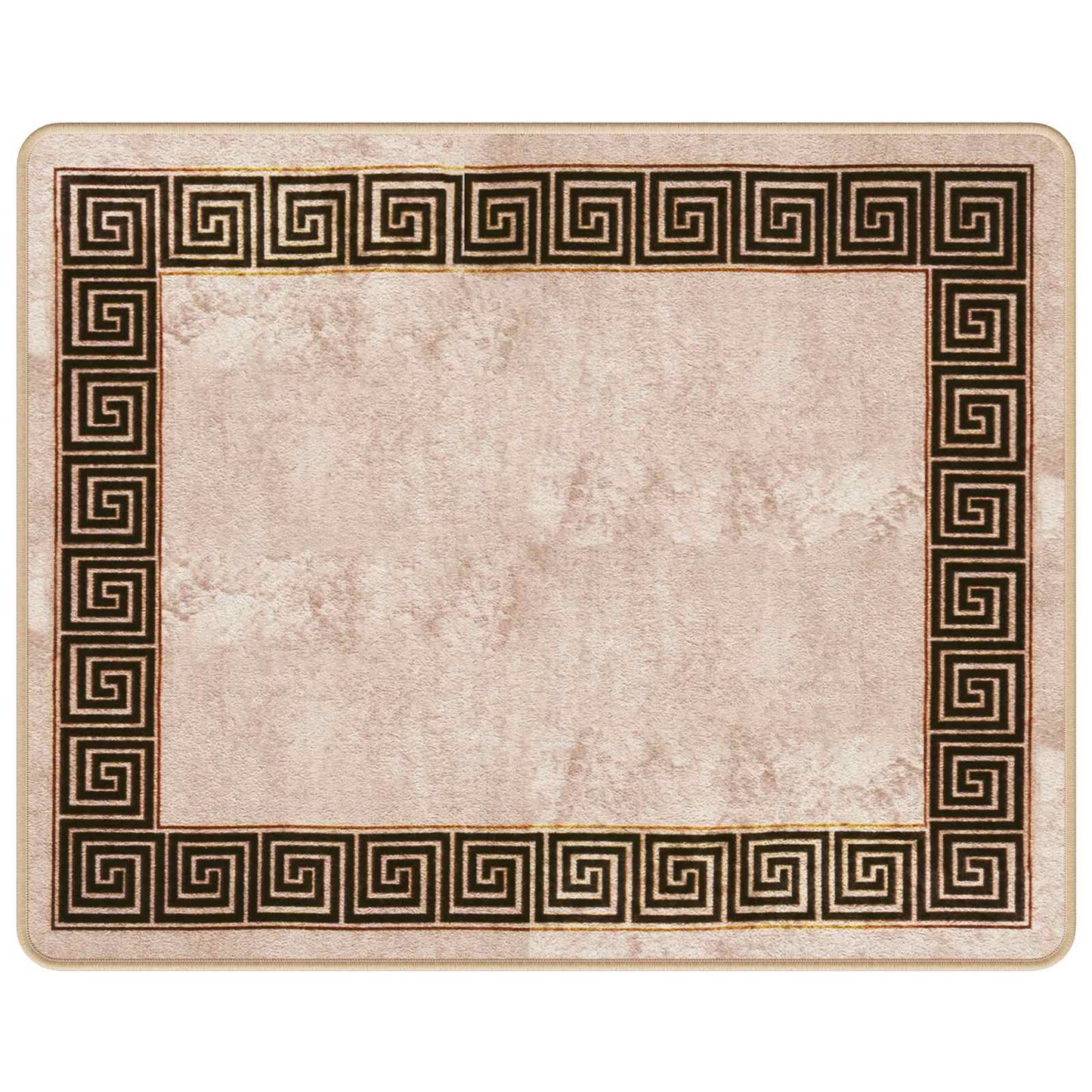 Runner Tappeto MARSA Nero 80 x 100 cm Poliestere e PVC