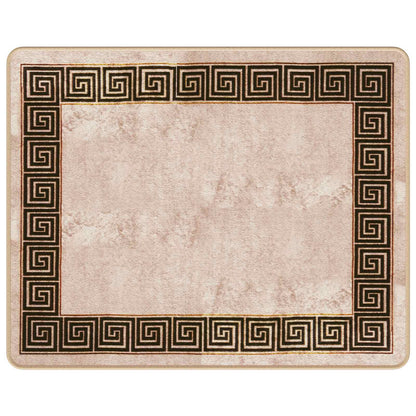 Runner Tappeto MARSA Nero 80 x 100 cm Poliestere e PVC