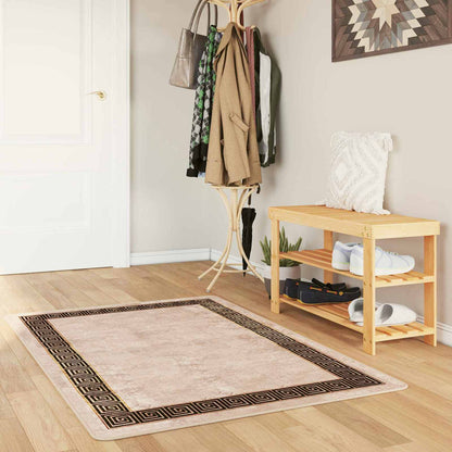 Runner Tappeto MARSA Nero 80 x 200 cm Poliestere e PVC | homemem39