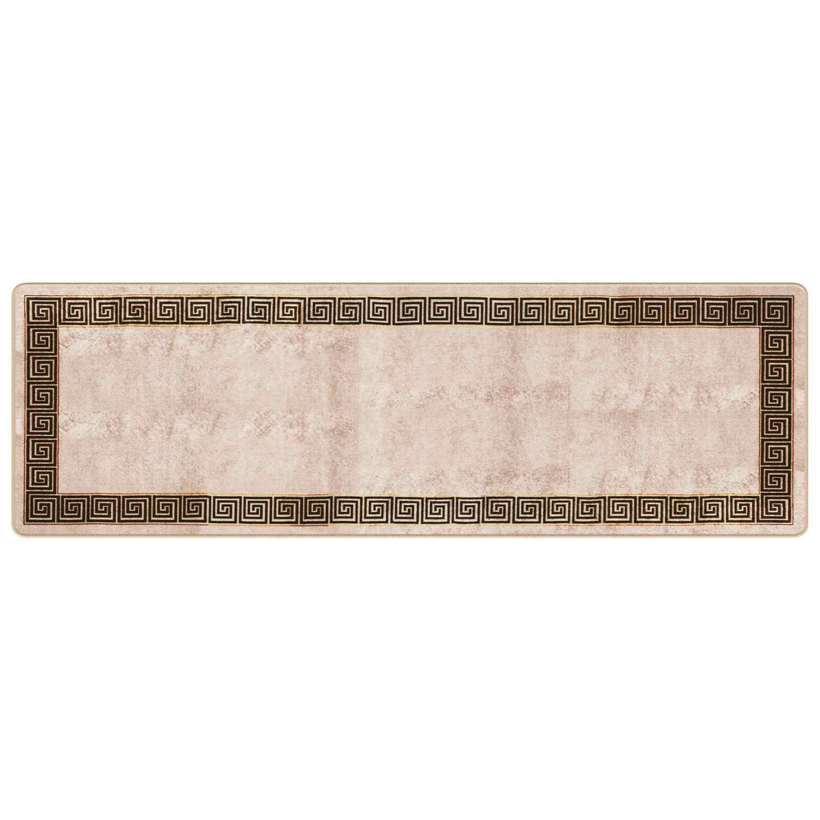 Runner Tappeto MARSA Nero 80 x 250 cm Poliestere e PVC | homemem39