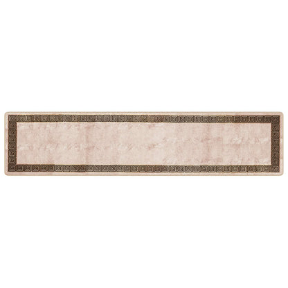 Runner Tappeto MARSA Nero 80 x 350 cm Poliestere e PVC | homemem39