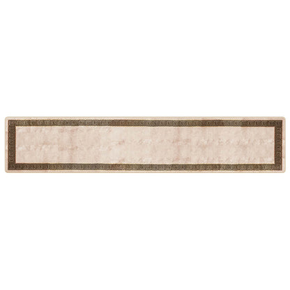 Runner Tappeto MARSA Nero 80 x 400 cm Poliestere e PVC