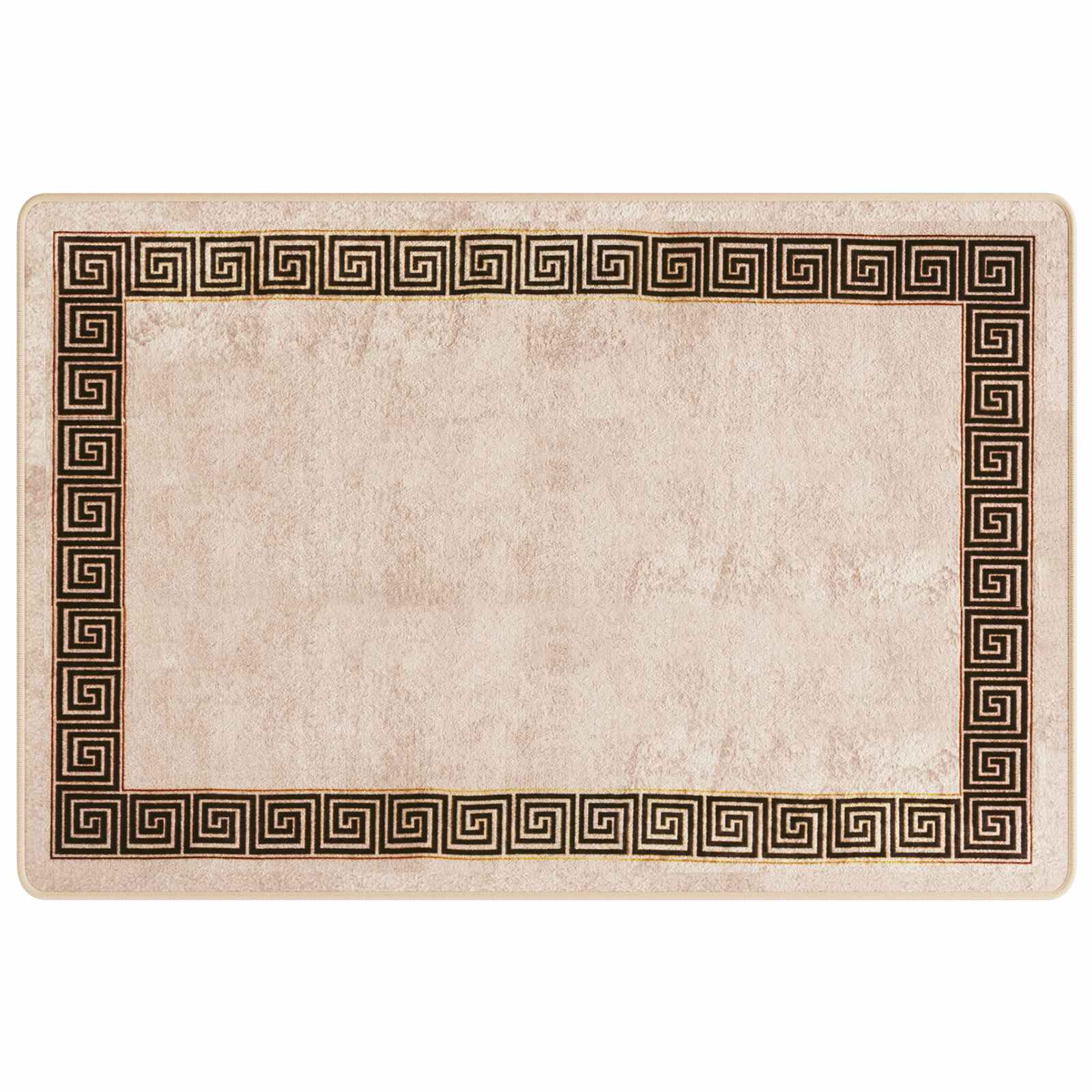Runner Tappeto MARSA Nero 100 x 150 cm Poliestere e PVC | homemem39