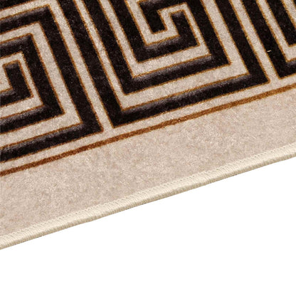 Runner Tappeto MARSA Nero 100 x 200 cm Poliestere e PVC