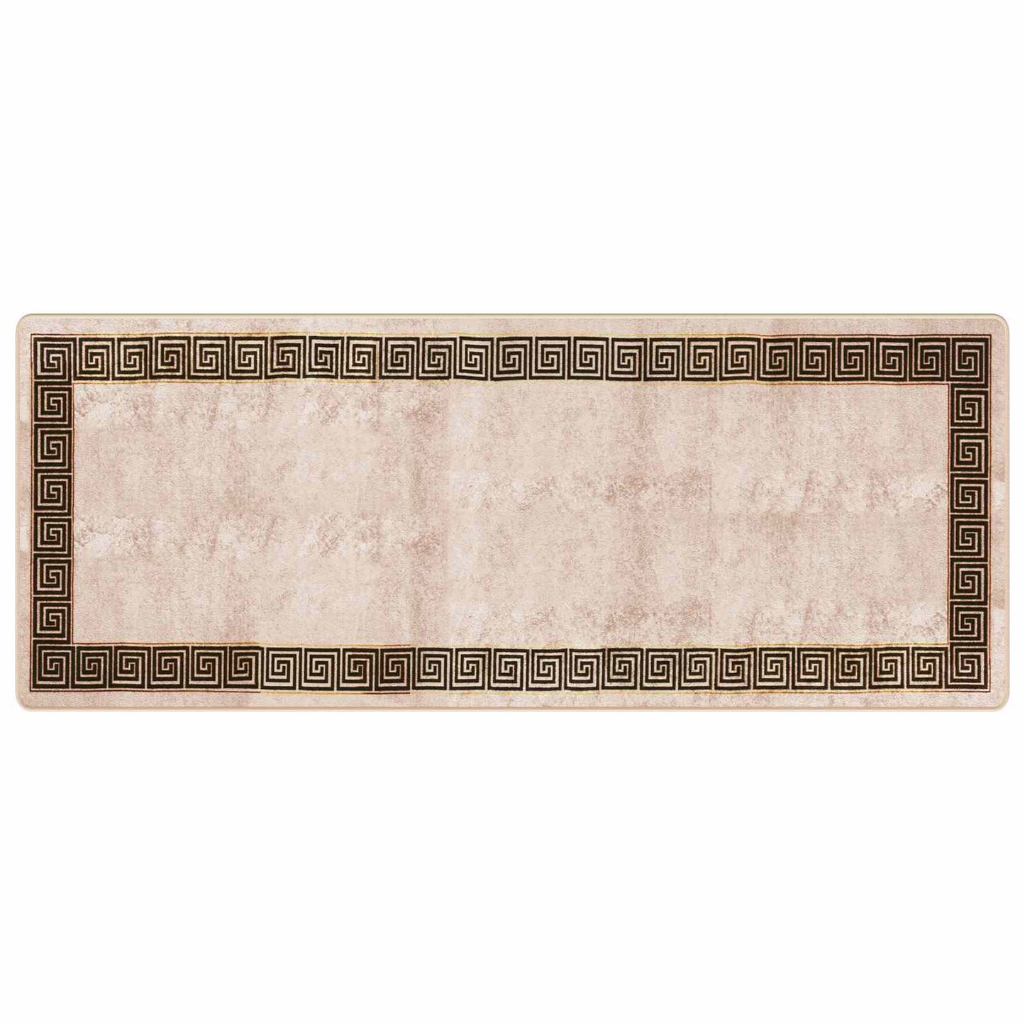 Runner Tappeto MARSA Nero 100 x 250 cm Poliestere e PVC | homemem39