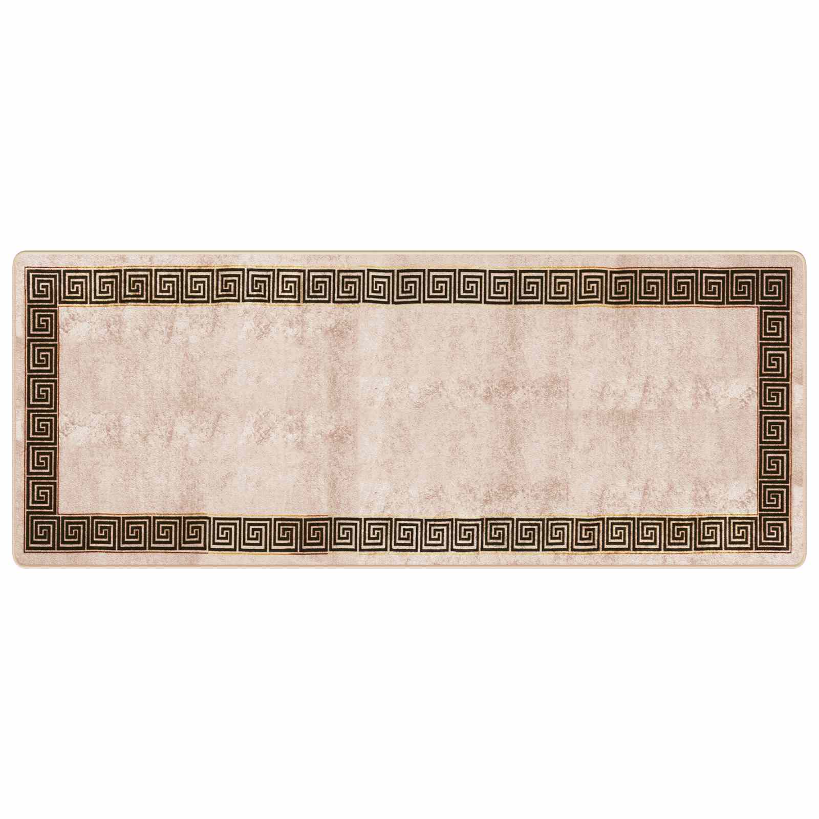 Runner Tappeto MARSA Nero 100 x 250 cm Poliestere e PVC | homemem39
